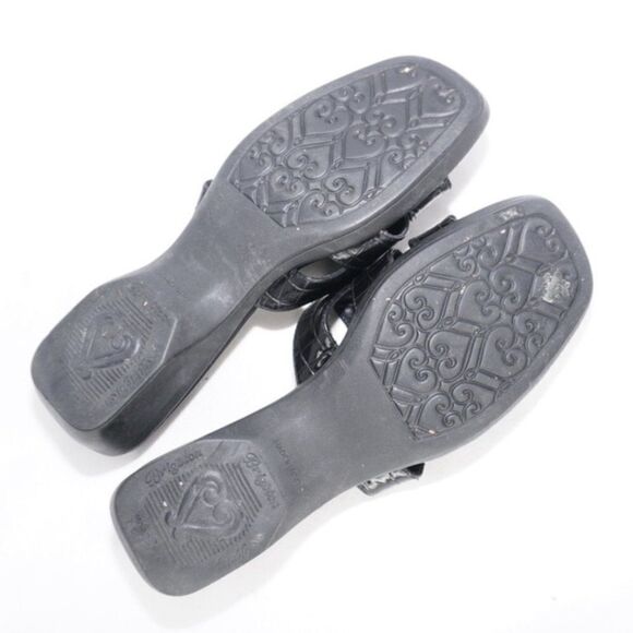 Brighton Vintage Randy Croc Leather Sandals, Size 7.5 - Picture 8 of 8